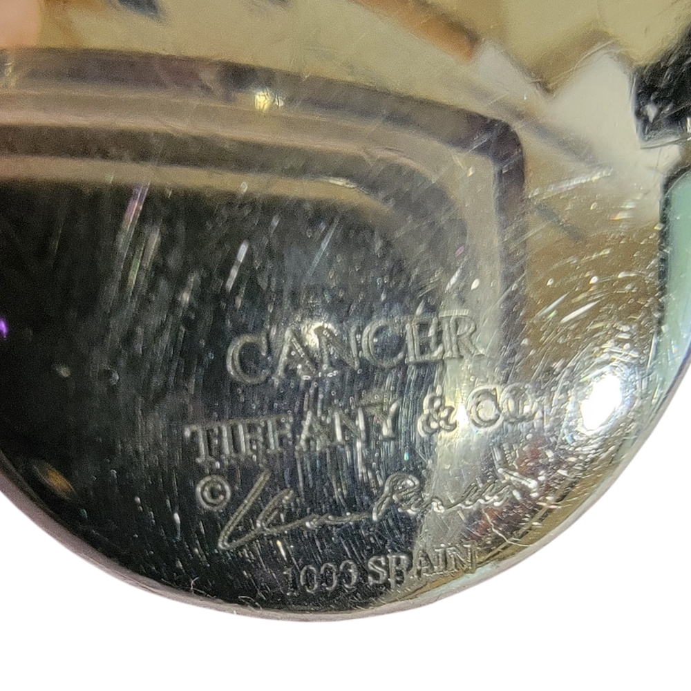 VTG Tiffany & Co. Elsa Peretti 16" Necklace Zodiac Cancer Pendant 925 Sterling - Picture 6 of 9